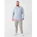 Cloud™ Quarter Zip - Light Blue Heather