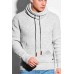 Men's Drawstring Stand Collar Long Sleeve Knit Sweater